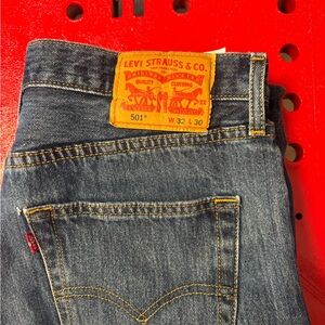 Levi's 501 Classic Denim Straight Jeans